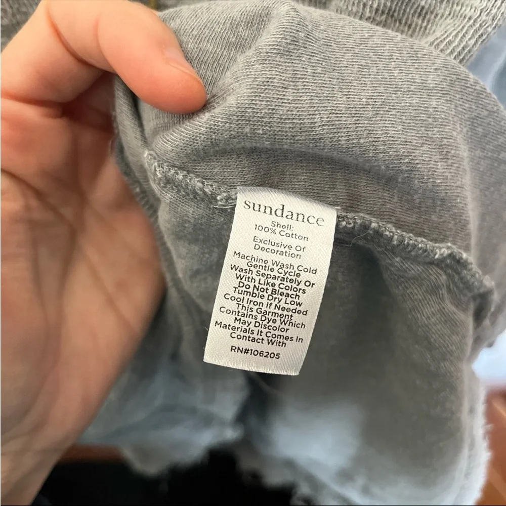 Sundance Gray Top with Embroidery - Picture 4 of 7